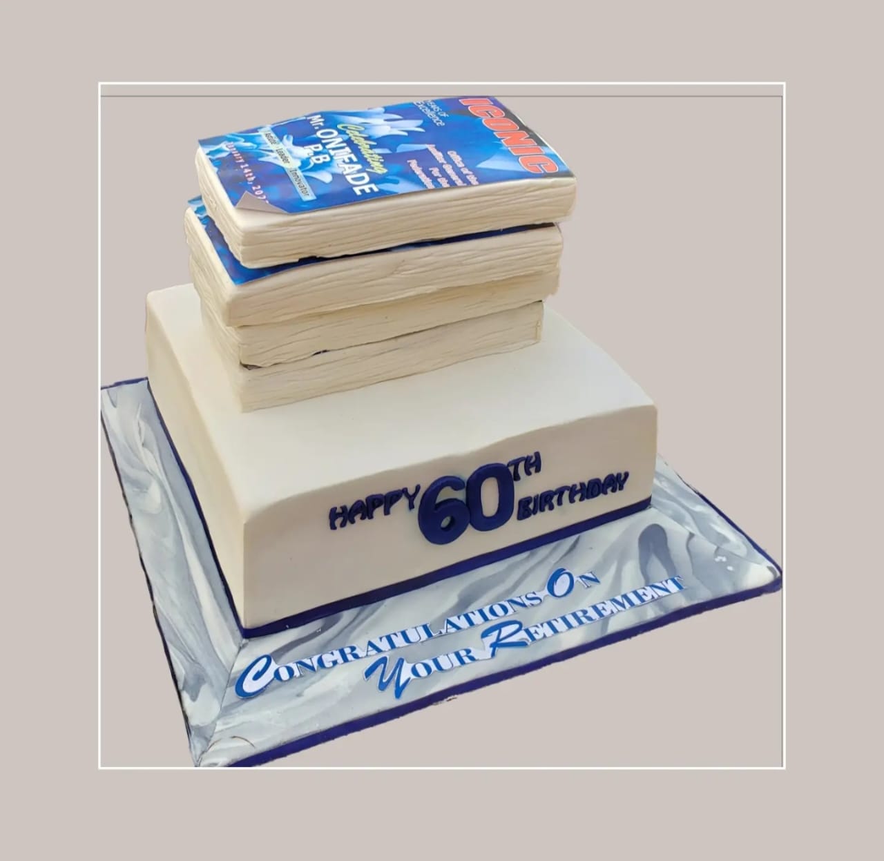 The "Next Chapter" Novelty Cake