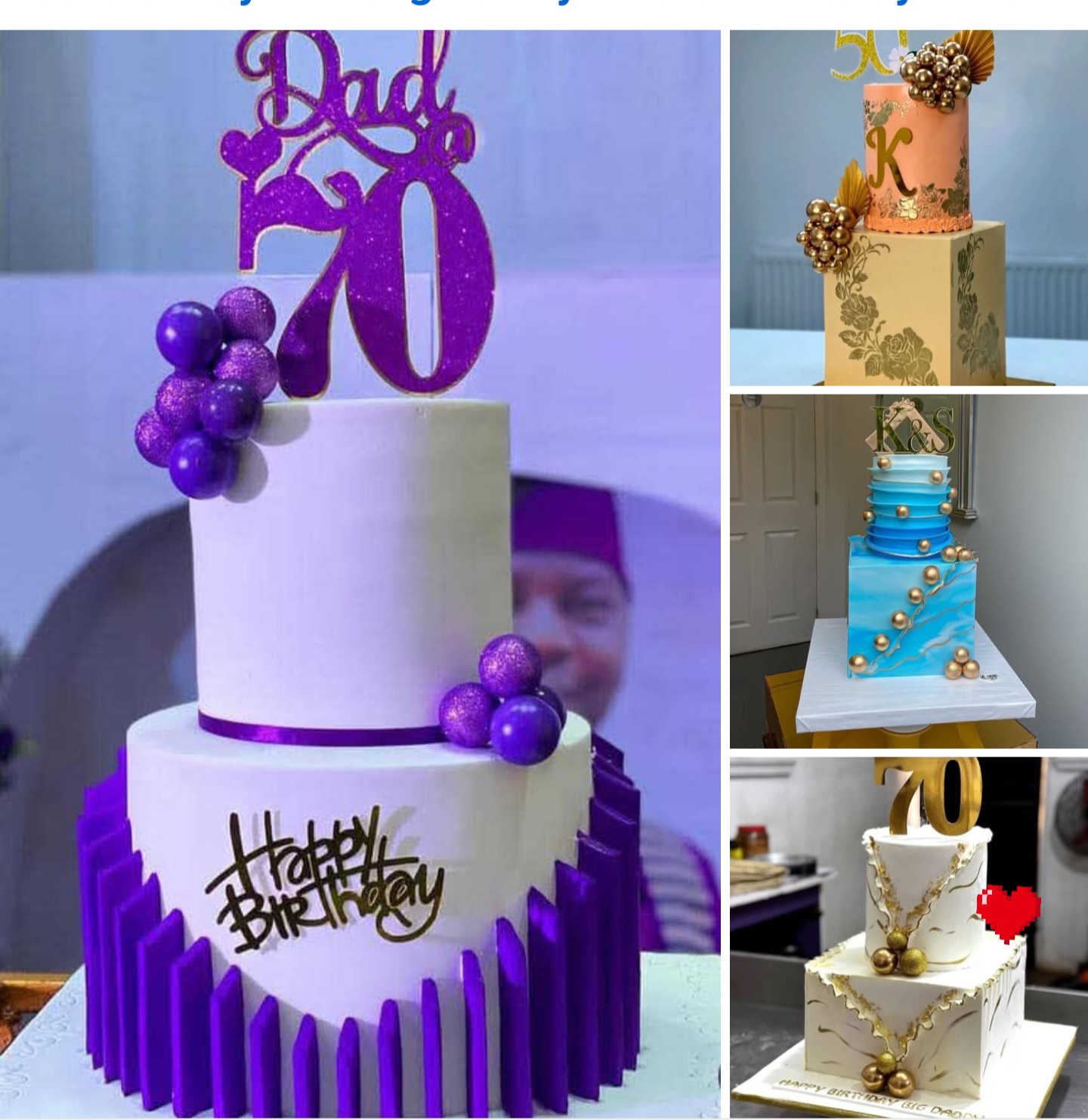 2 tier cakes to make your event memorable ✨️