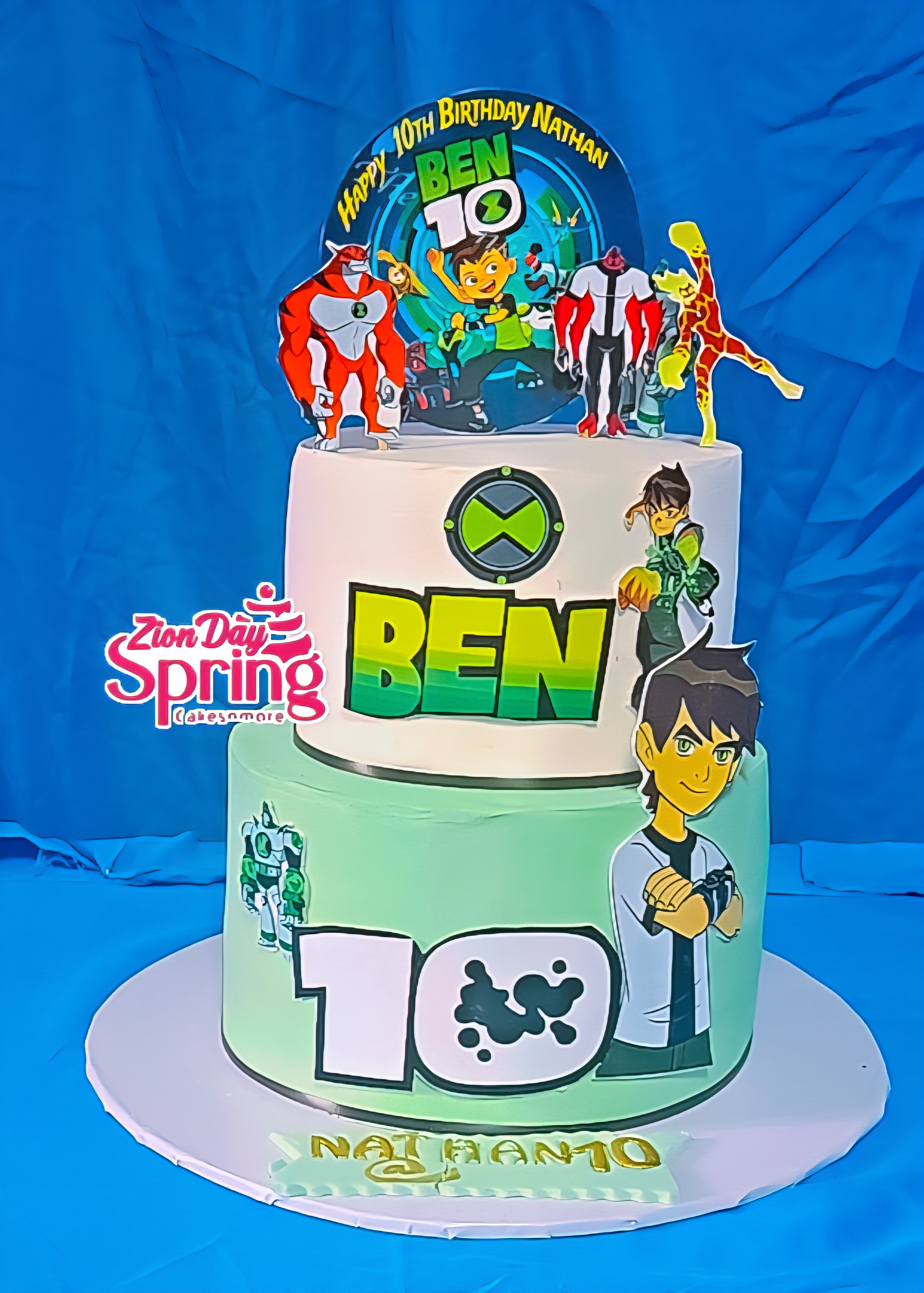 Ben10 themed cake